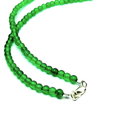 Collar Agata Verde y Perla Cultivada Plata 925