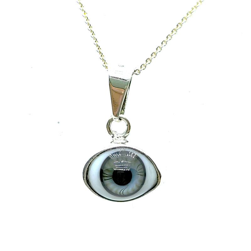 Dije Ojo Turco Gris Plata 925