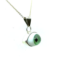 Dije Ojo Turco Verde Plata 925