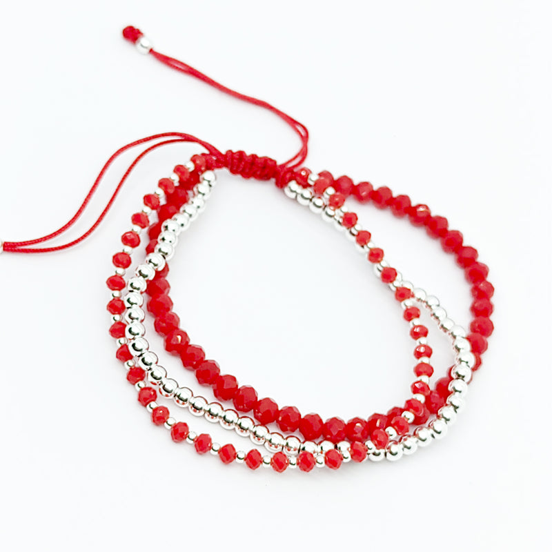 Pulsera Triple Mistica Plata 925