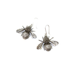 Aretes Abeja Reina Plata Fina 950