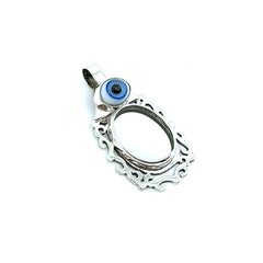 COLLAR ESPEJO CON OJO TURCO TRINIDAD PROTECCION