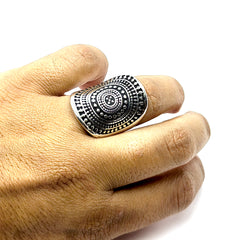 Anillo Grecas Solares Plata Fina 925