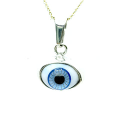 Dije Ojo Turco Azul Cielo Plata 925