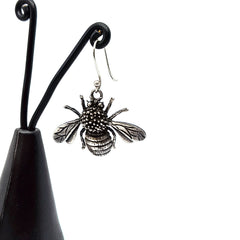 Aretes Abeja Reina Plata Fina 950