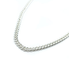 Cadena Tejido Cerrado Italiano Plata Fina .925