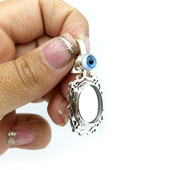 COLLAR ESPEJO CON OJO TURCO TRINIDAD PROTECCION