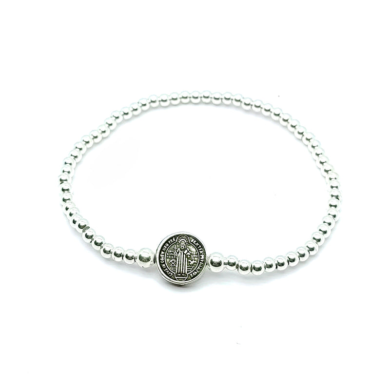 Pulsera San Benito Abad Plata 925