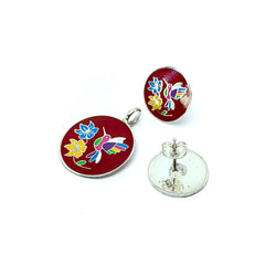 Coordinado Tenango Hidalguense Rojo Plata Fina 925