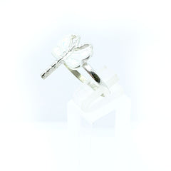 Anillo Libelula Blanco Opalo Plata 925