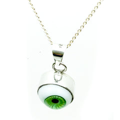 Dije Ojo Turco Verde Circular Plata 925