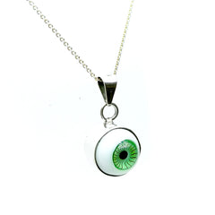 Dije Ojo Turco Verde Circular Plata 925