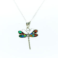 Dije Libelula Multicolor Plata Fina 925