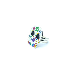 Anillo Catrina de Azúcar Plata Fina 925