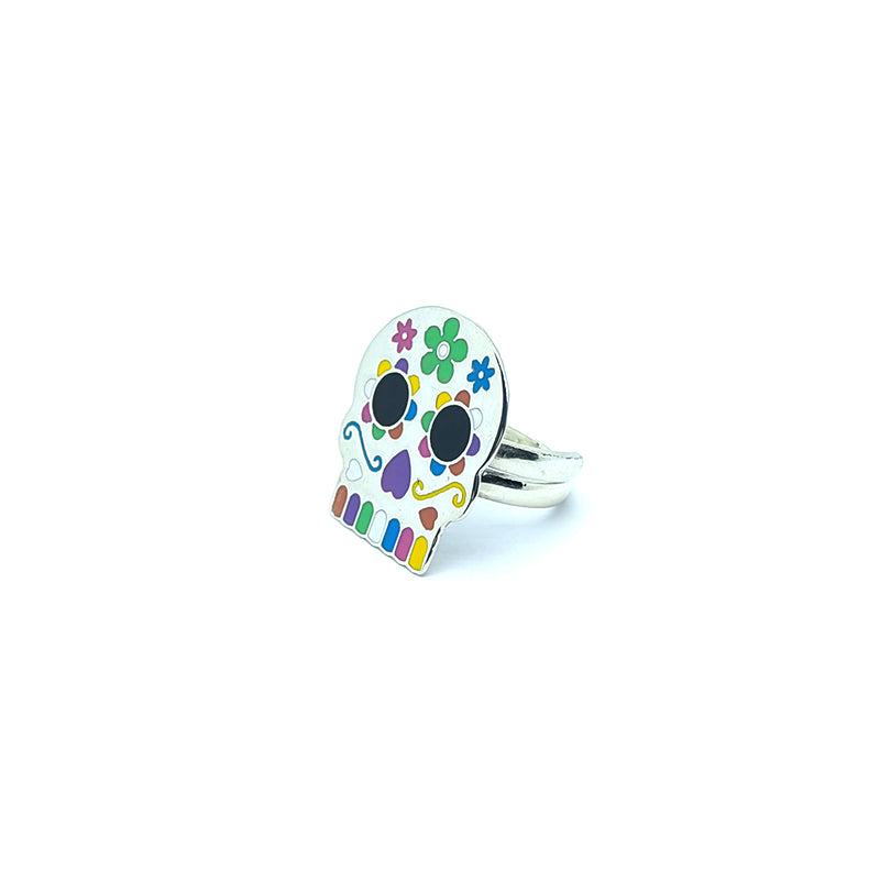 Anillo Catrina de Azúcar Plata Fina 925