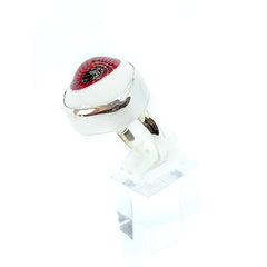 Anillo Ojo Turco Jumbo Rojo