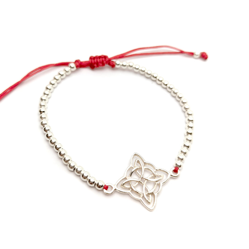 Pulsera Nudo de Bruja Plata Fina 925