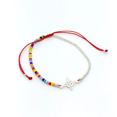 Pulsera Nudo de Bruja Multicolor Plata 925
