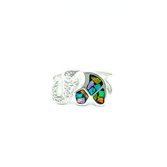 Anillo Elefante Multicolor Opalo Plata 925