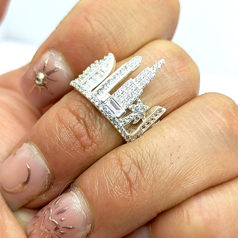 Anillo Dubai City Plata Fina 925
