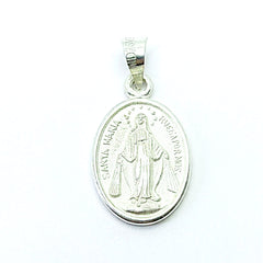 Medalla Virgen la Milagrosa Plata 925 ley