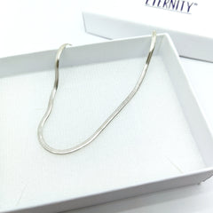 Cadena Panza de Vibora Planchada plata 925
