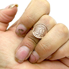 Anillo Virgen de Guadalupe Cobre 100%