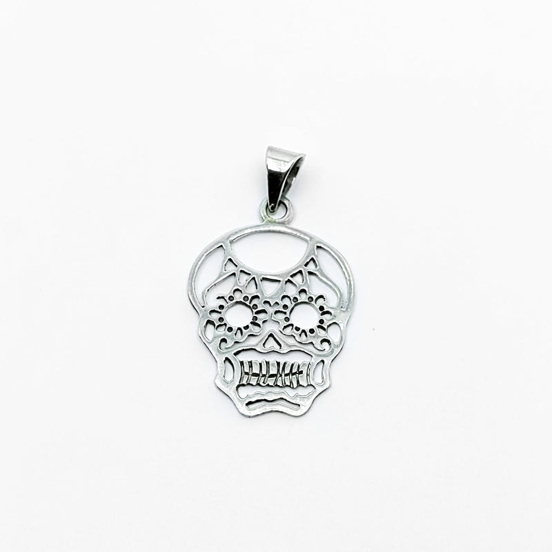 Dije Calavera Calada Plata 925