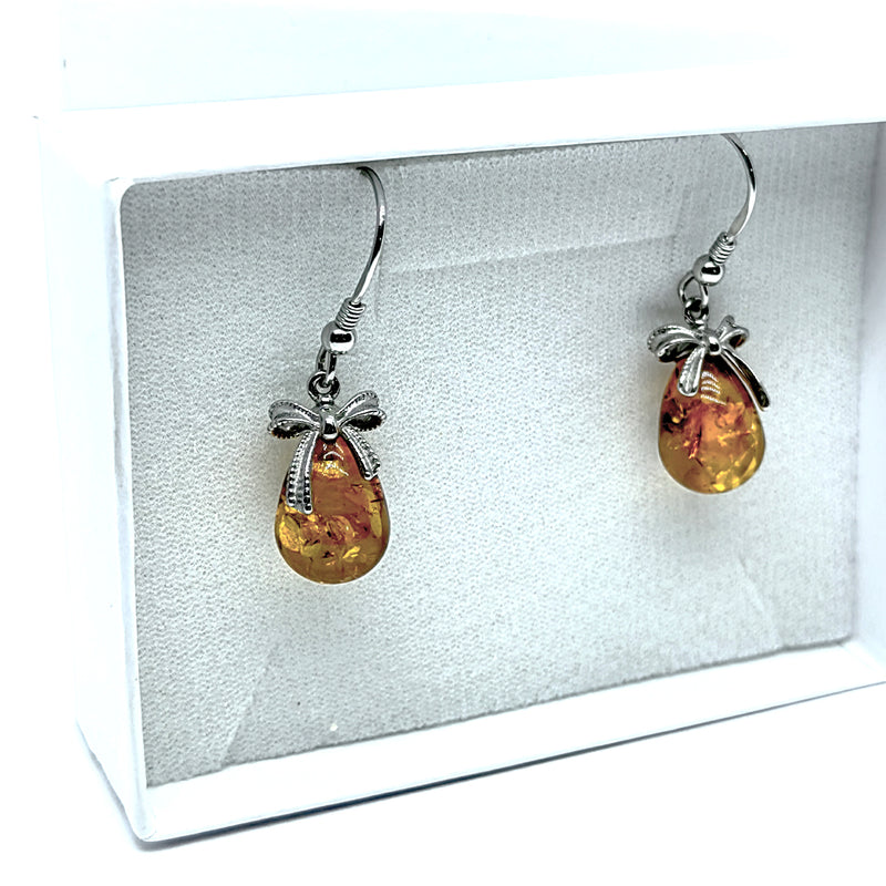 Aretes Gota de Amabar Plata Fina