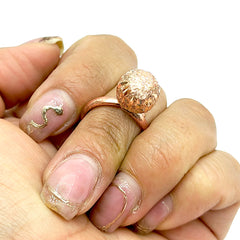 Anillo Bola de Fuego Cobre 100%