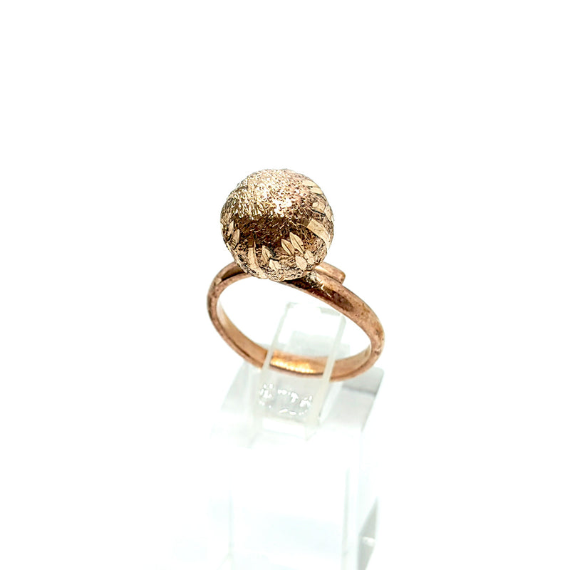 Anillo Bola de Fuego Cobre 100%