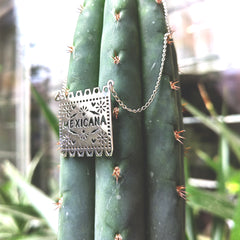 Collar Papel Picado Mexicana Plata 925