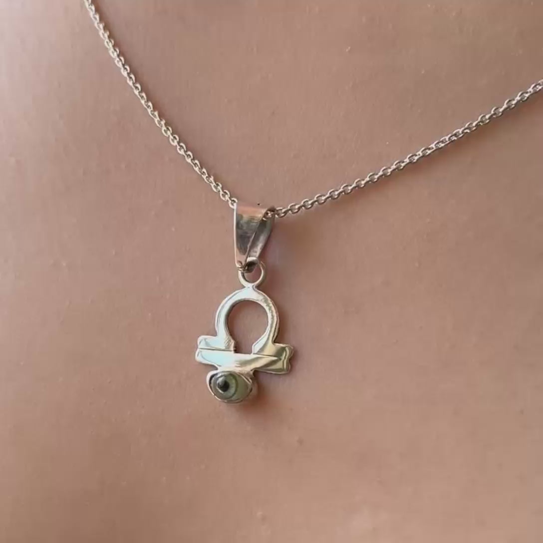 DIJE SIGNO ZODIACO LIBRA CON OJO TURCO