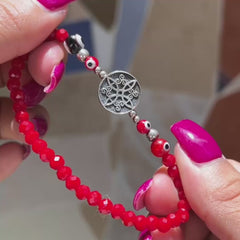 Pulsera Nudo de Bruja Proteccion Plata 925