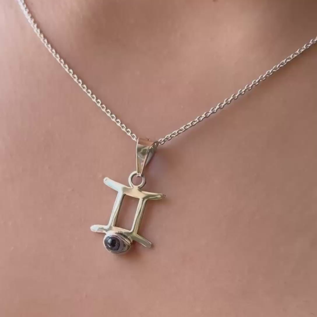 DIJE SIGNO ZODIACO GEMINIS CON OJO TURCO