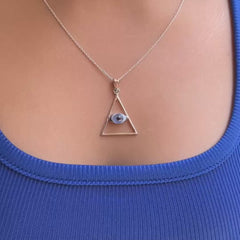 Collar Ojo Divina Providencia Plata 925
