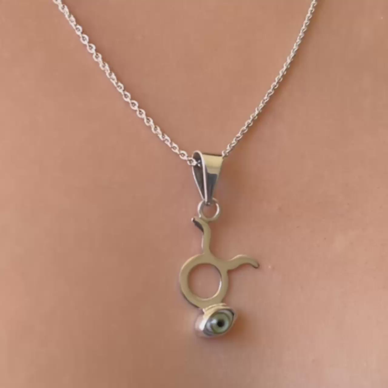 DIJE SIGNO ZODIACO TAURO CON OJO TURCO