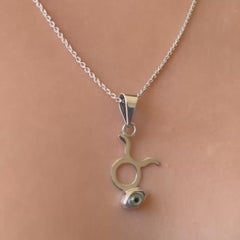 DIJE SIGNO ZODIACO TAURO CON OJO TURCO