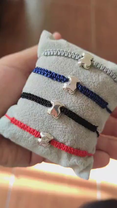Pulsera Oso Osito Globo Plata 925