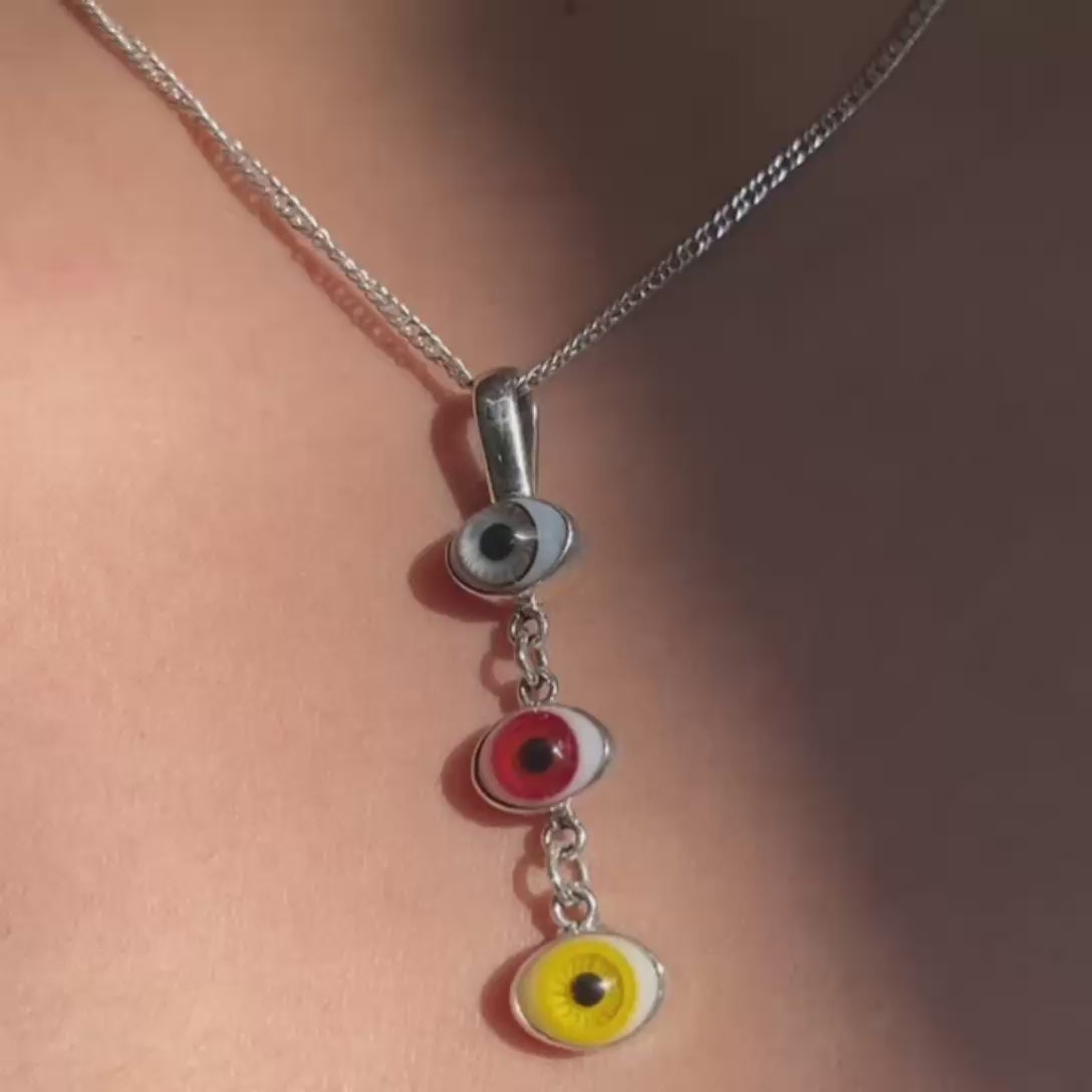 DIJE TRIPLE VISION OJO TURCO