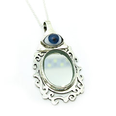 COLLAR ESPEJO CON OJO TURCO TRINIDAD PROTECCION