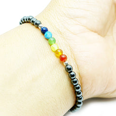 Pulsera 7 Chakras Piedras Naturales Semipreciosas