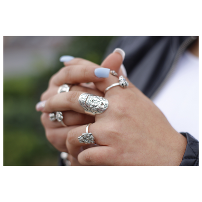 Anillo Calavera de Azucar
