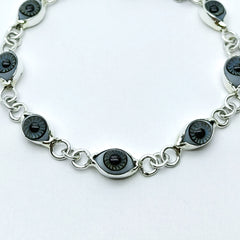 PULSERA OJO TURCO GRIS