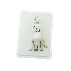 Dije Perro Mascota Sentado Plata 925