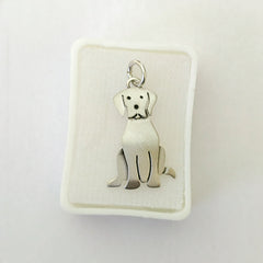Dije Perro Mascota Sentado Plata 925